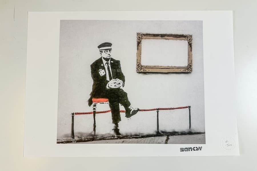 Lithografie nach Banksy, limitiert